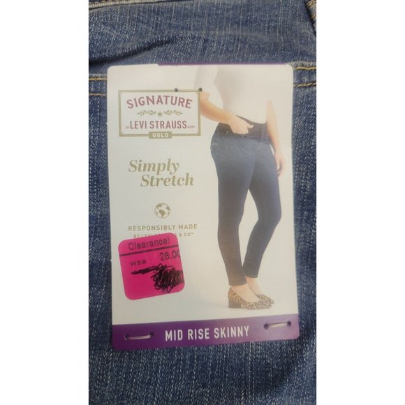 Signature by Levi Strauss & Co. Gold Label Modern Skinny Jeans (Bae) Women's Jea - Picture 8 of 10